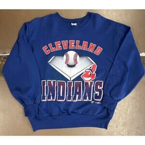Vintage 90s Cleveland Indians Baseball MLB Sweatshirt Crewneck Dated 1995
